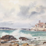 La vague, ciel orageux (Antibes)