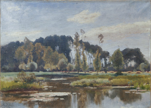 La Rivière, huile sur toile de Henri Zuber