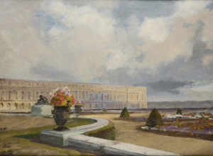 Versailles - Grand bassin. Huile de Henri Zuber